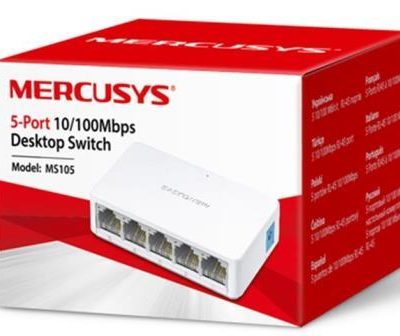 HUB SWITCH MERCUSYS 5 PORTE 10/100