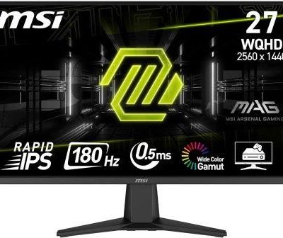 MONITOR MSI GAMING 27" 275QF IPS 180Hz 1MS QHD (2560 x 1440)