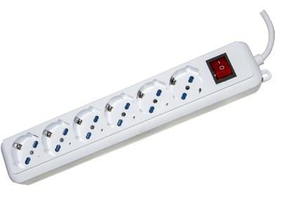 MULTIPRESA 6P., 6 SCHUKO/BIPASSO, INT. GEN.