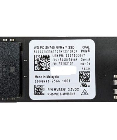 HD SSD WD 1TB M.2 NVMe PCIe Gen4 x4
