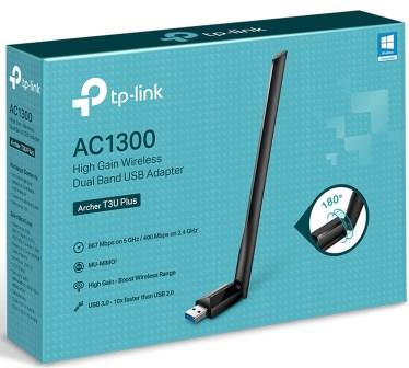 SCHEDA LAN USB WIFI TP-LINK T3U PLUS USB 3.0 AC1300 MU-MIMO