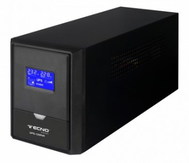 UPS TECNO 2000VA 1200W Gruppo di Continuit&agrave;  3 Uscite Bivalenti TC-2000VA-LCD