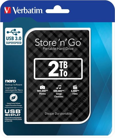 HD EXT 2.5" 2TB VERBATIM USB 3.0