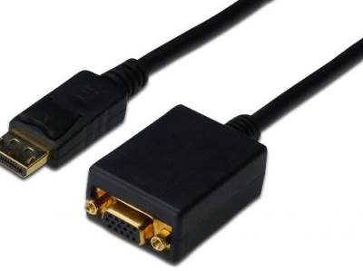 CAVO ADATTATORE DISPLAYPORT DP MASCHIO/VGA FEMM.